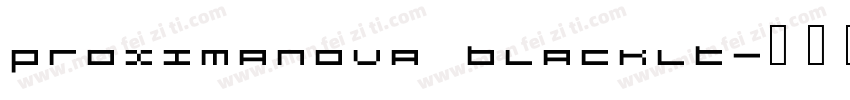 proximanova blacklt字体转换